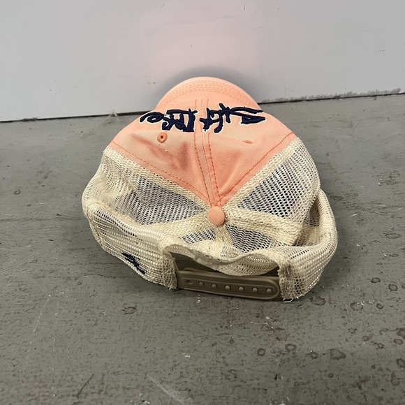 Salt Life Pink Tan Mesh Baseball Cap Adjustable Trucker Hat Beach Surf Lifestyle - Picture 4 of 7